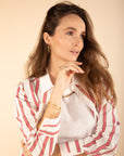 Striped Shirt in Rose Size 10, 14
