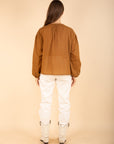 Puff Sleeve Shirt in Hazelnut