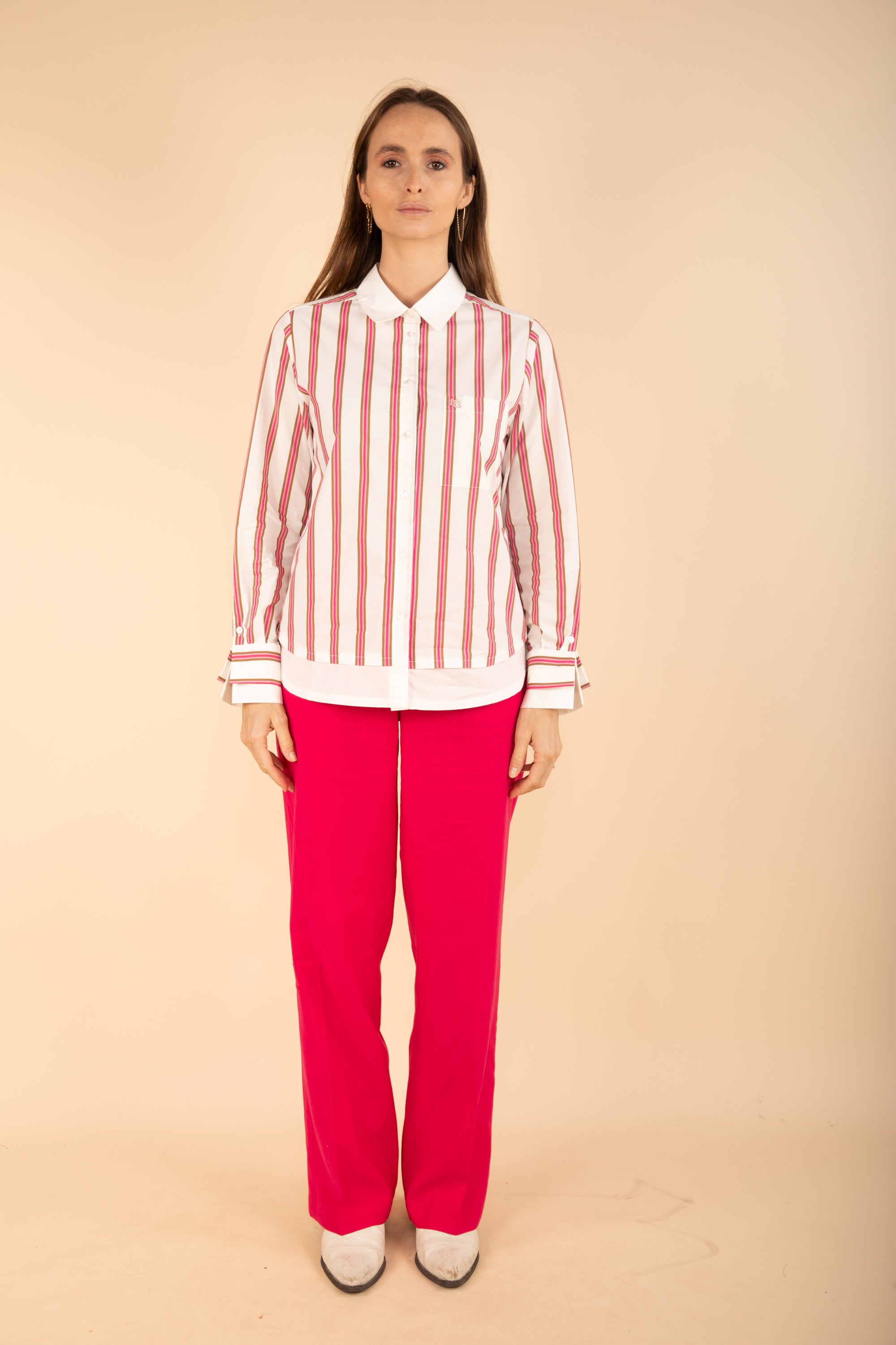 Striped Shirt in Rose Size 10, 14