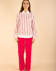 Striped Shirt in Rose Size 10, 14