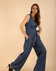 Wide-leg Jeans in Medium Denim Size  10, 18