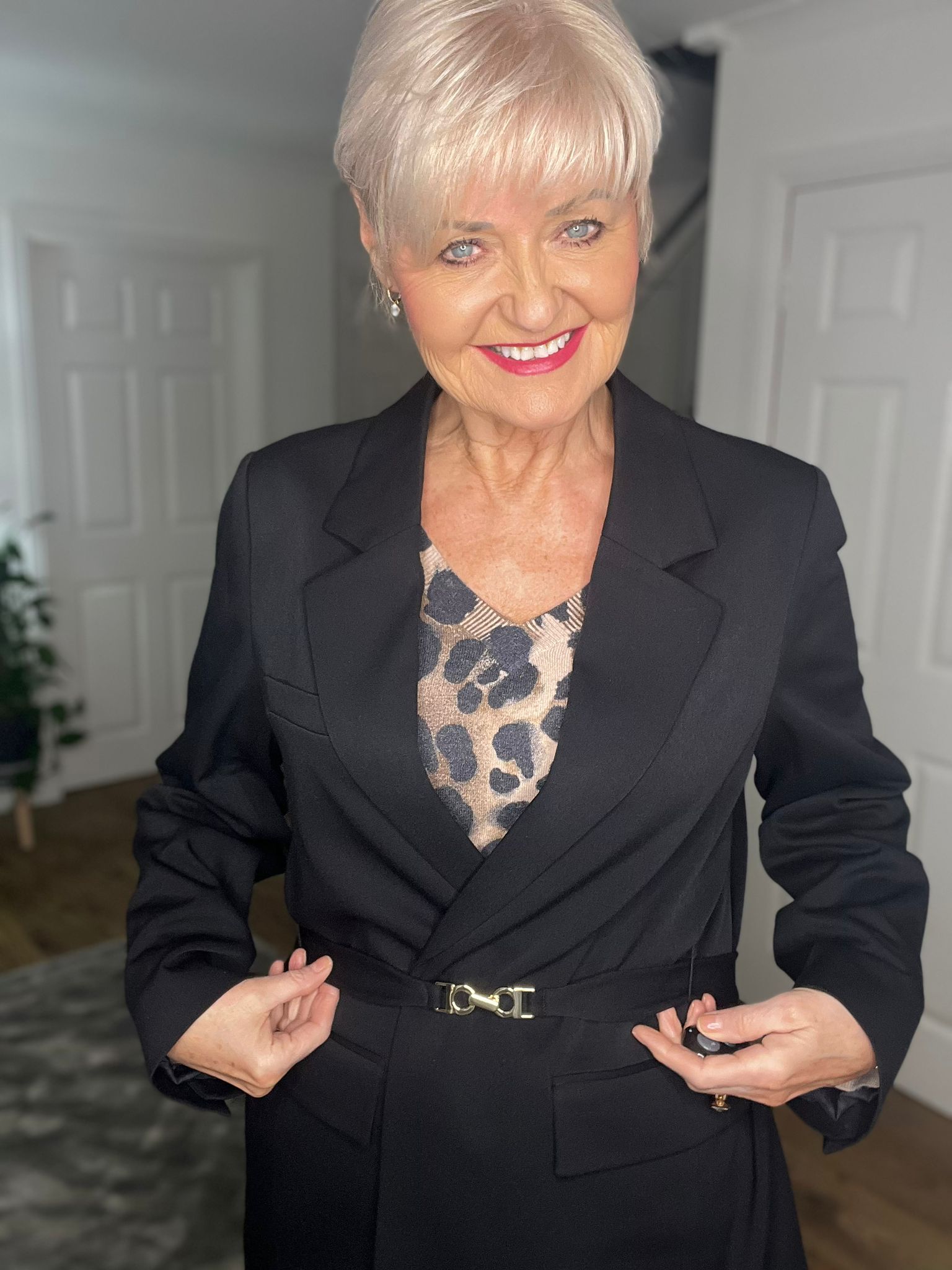 Alison modelling the new City Pulse Capsule