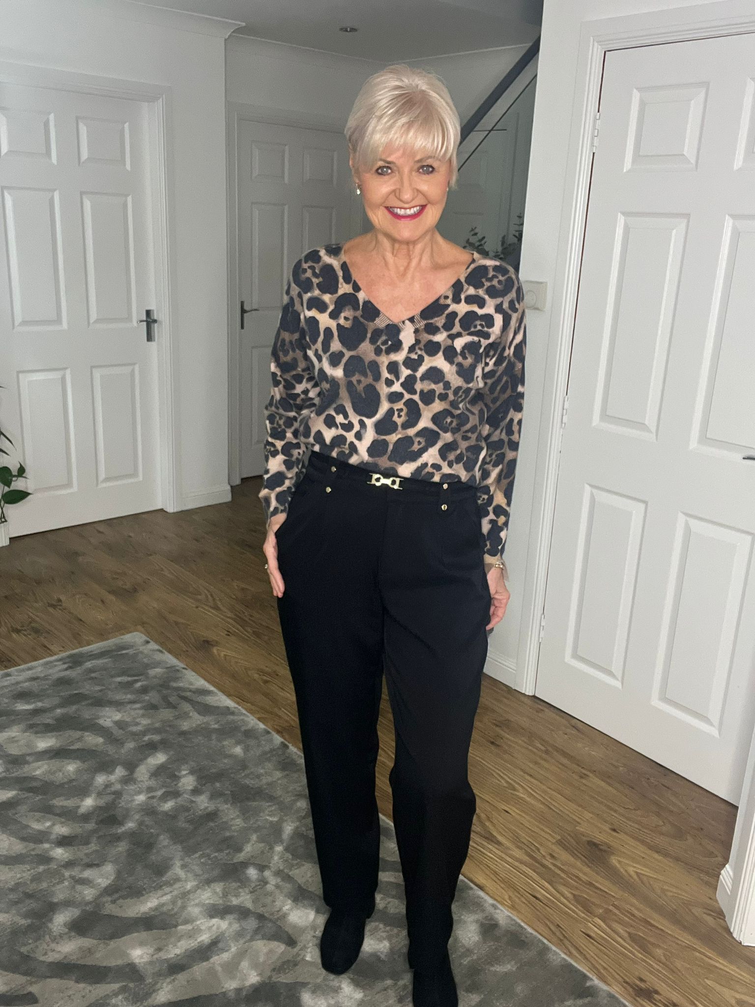 Alison modelling the new City Pulse Capsule