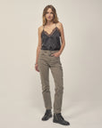Cargo Trousers in Pebble Size 16