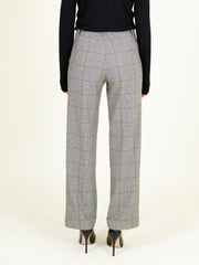 Checked Trousers in Grey