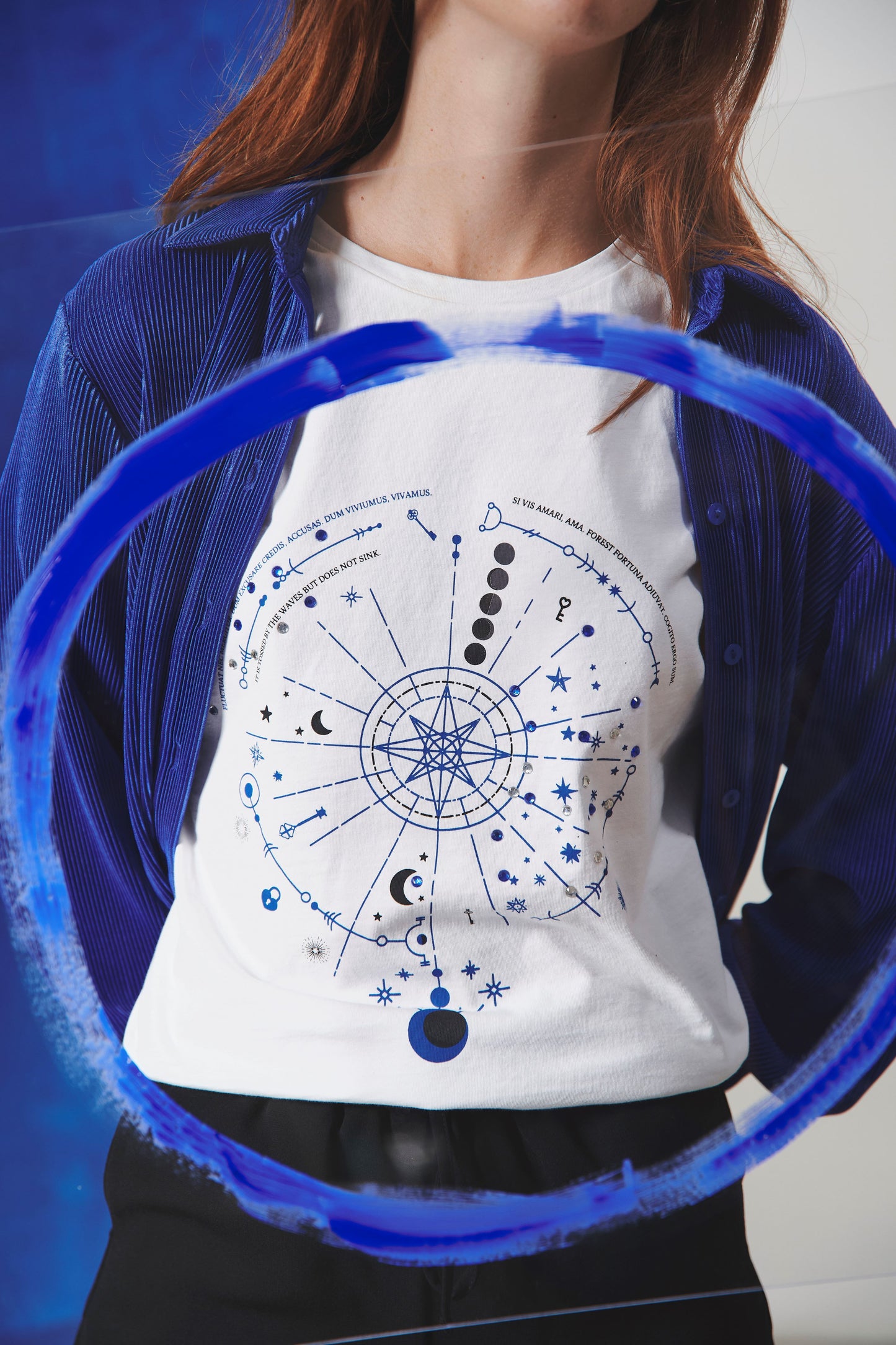 Constellations T shirt in white