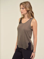 Lace Top in Ash Grey