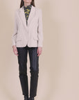 Button-Up High-Neck T-Shirt Multicoloured