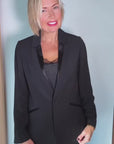 Satin Band Blazer Size 12, 20