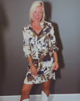 Tie Dye Shirt Dress