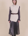 Long Pleated Skirt