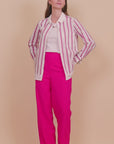 Striped Shirt in Rose Size 10, 14