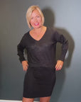 Jumper Dress in Dark Slate Size 10