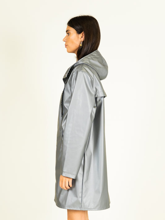 Raincoat in Siver