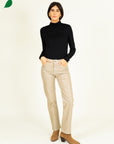 Romy Coated Jeans in Champagne Size 12