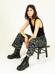 Wide Printed Trousers in Multi