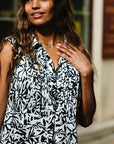 Sleeveless Printed Shirt Size 4